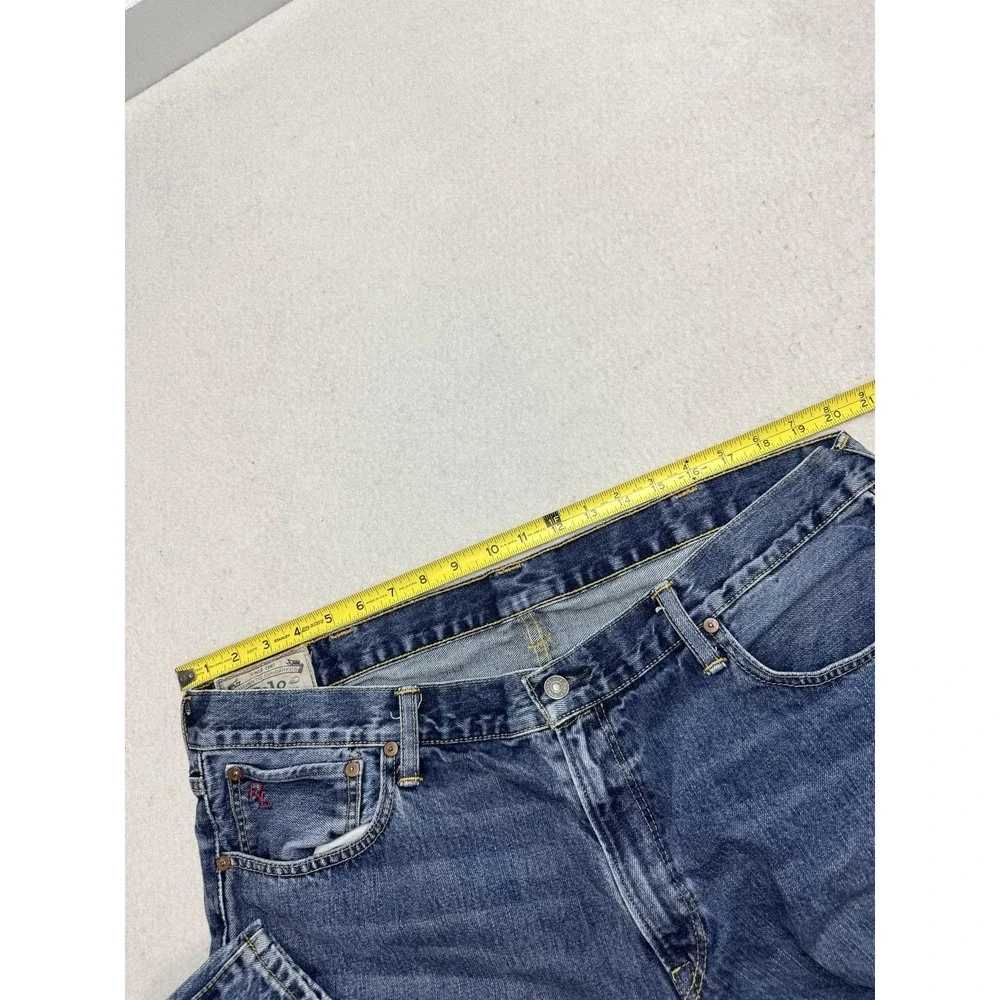 Polo Ralph Lauren Varick Slim Straight Jeans Mens 36x34 Blue Medium Wash Denim